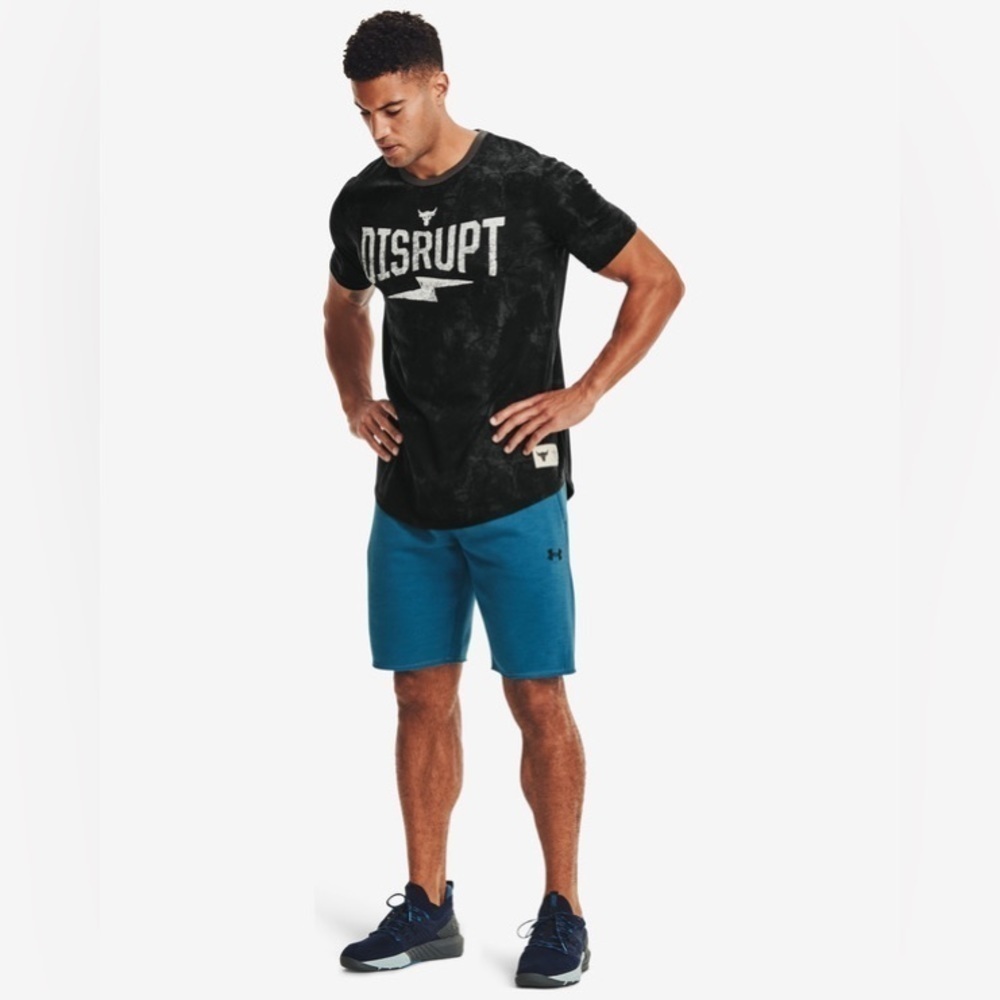 Under Armour Project Rock Collection Mens Disrupt Short Sleeve Size Large